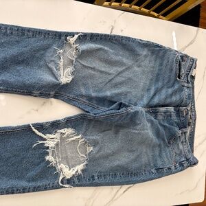 American Eagle distressed stretch straight jeans - size 16